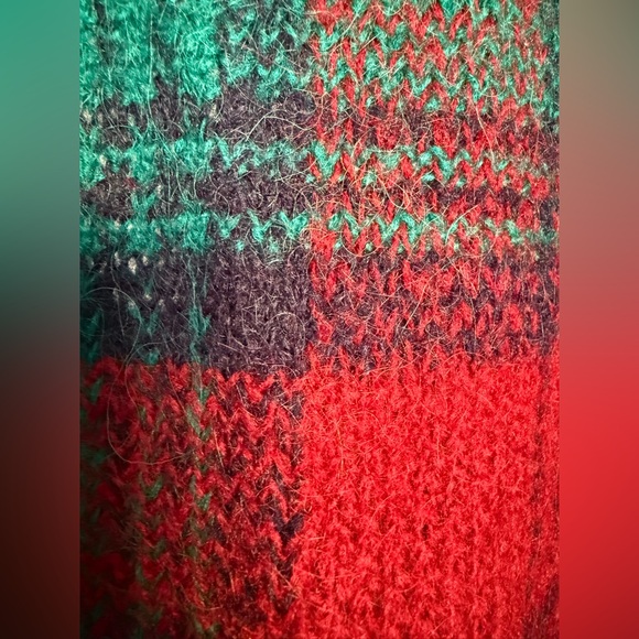 Vintage Colter Bay International Plaid Cardigan Sweater with Gold Buttons Size L - Picture 11 of 15